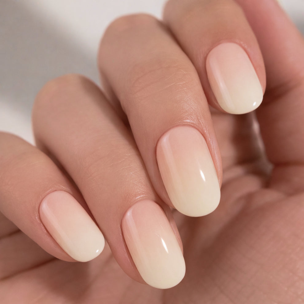 Mylee Gel Nail Wraps - Marshmallow Melt