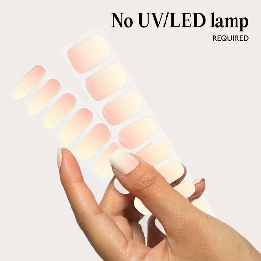 Mylee Gel Nail Wraps - Marshmallow Melt