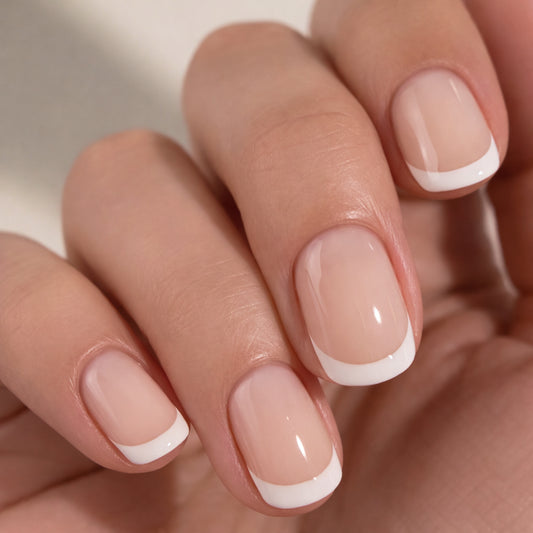 Mylee Gel Nail Wraps - Short Nail Bed French