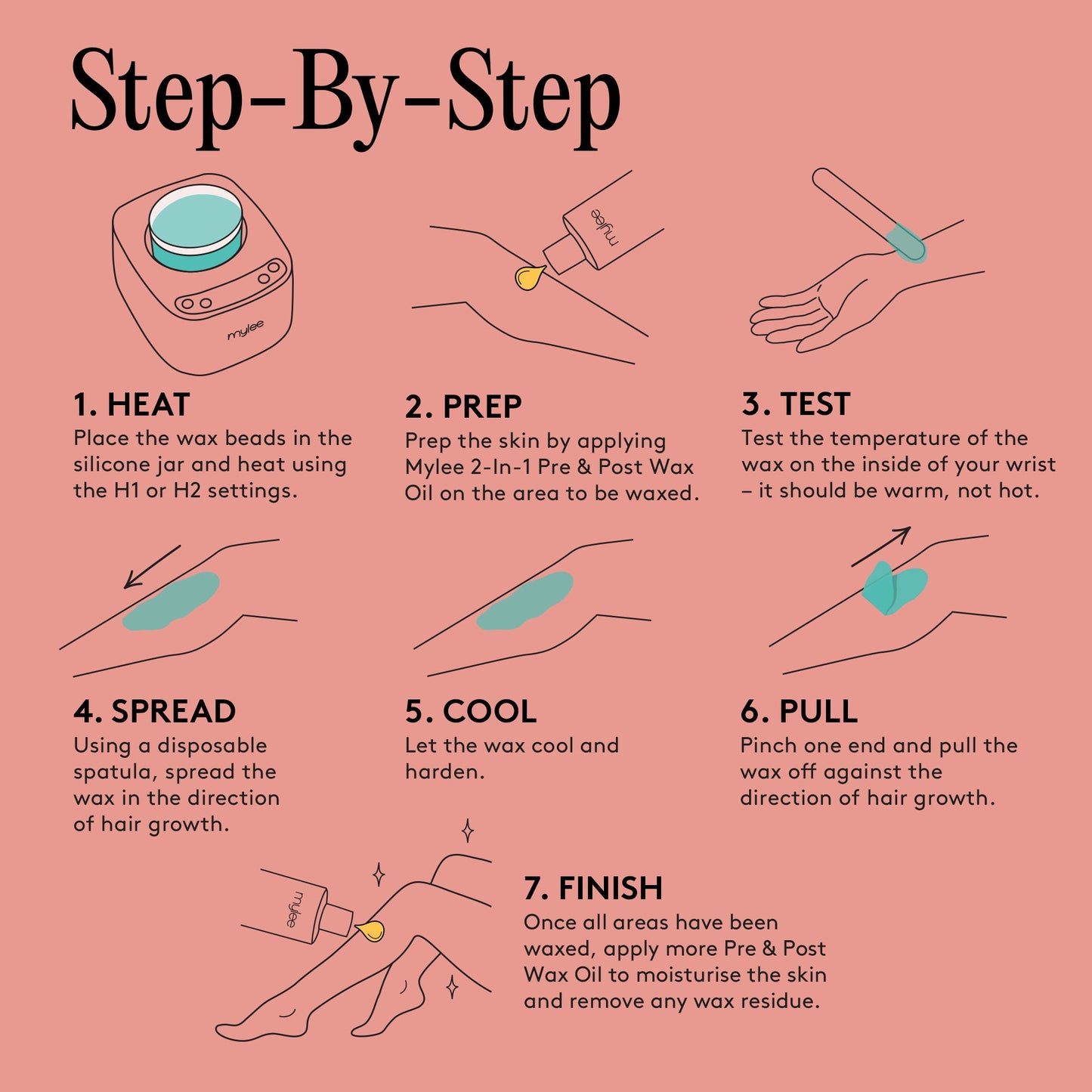 Mylee Advanced Professional Stripless Wax with Flexismooth Technology - Eucalyptus