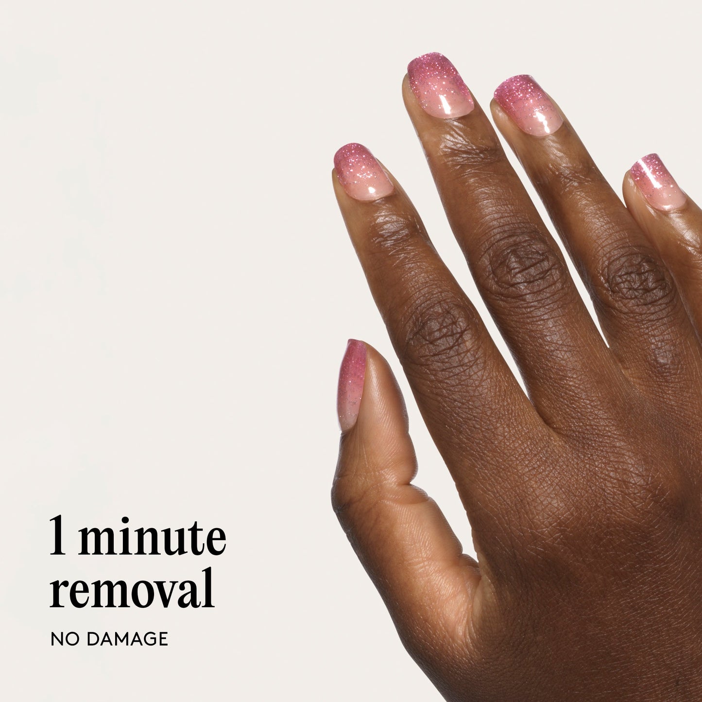 Mylee Pink Stardust Gel Nail Wraps