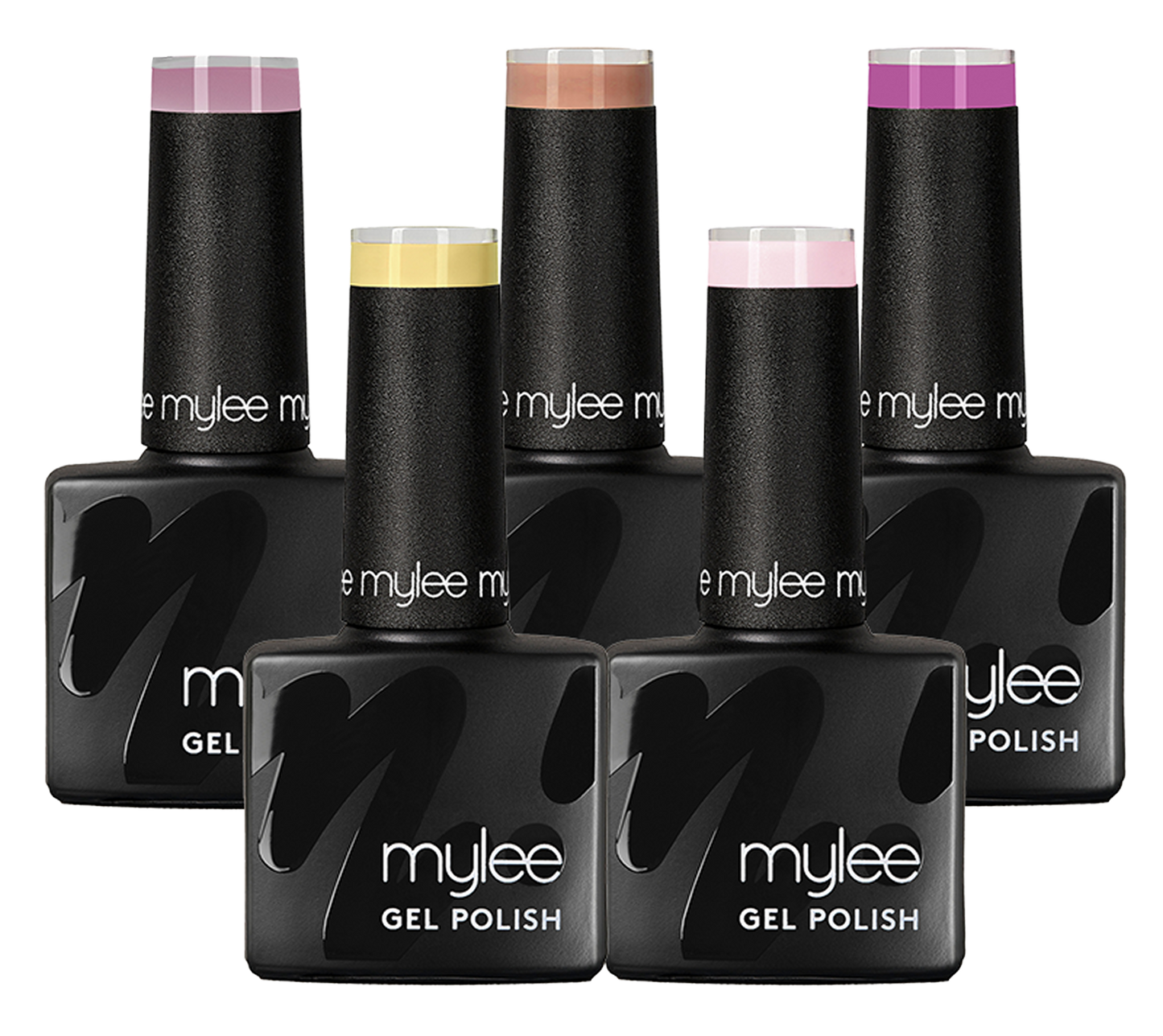Mylee Gel Nail Polish Free Kit Bundle - 5 Colours (10ml Each)