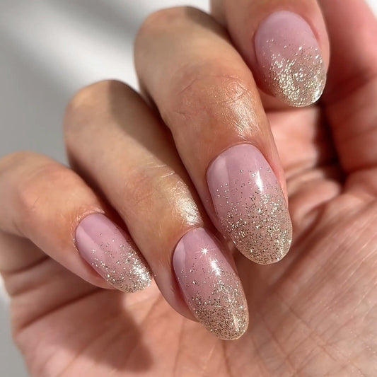 Mylee Gel Nail Wraps - Pink Champers