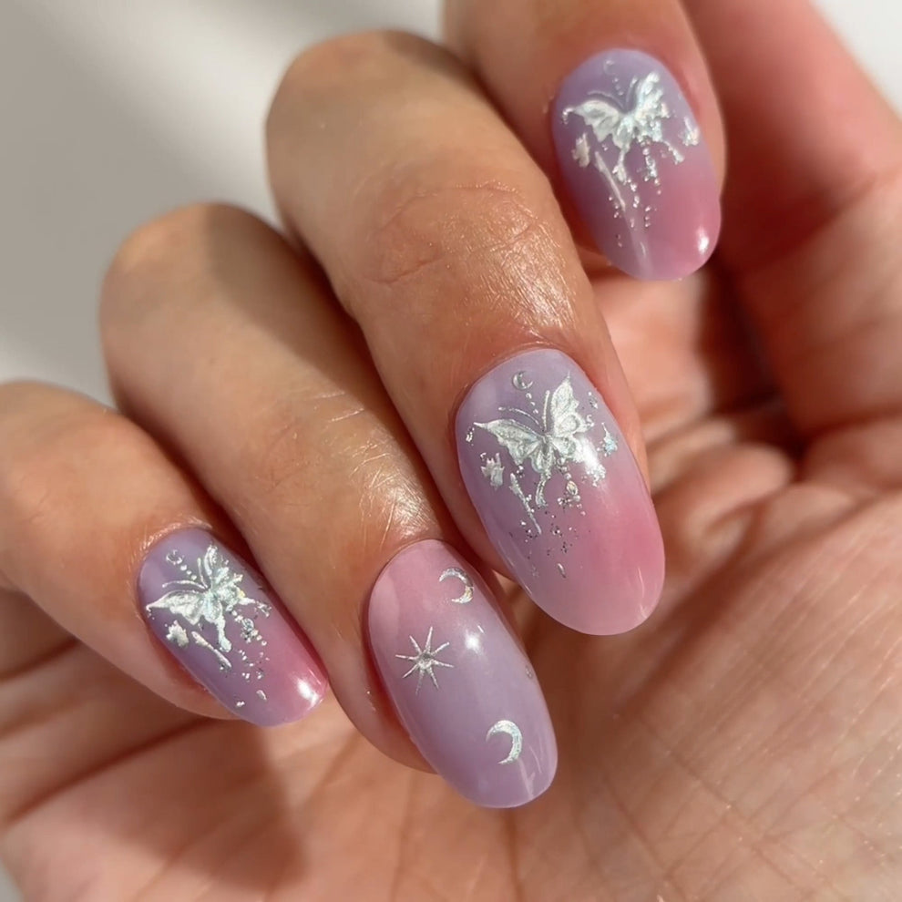 Mylee Purple Haze Gel Nail Wraps