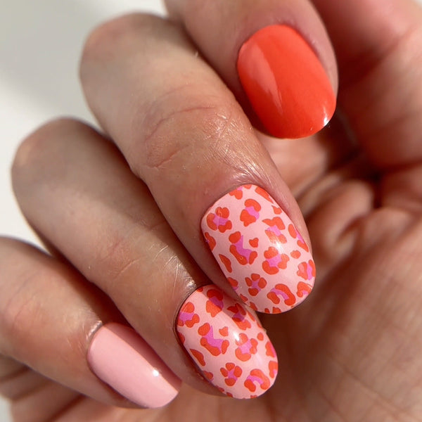 Red Hot Spots Gel Nail Wraps