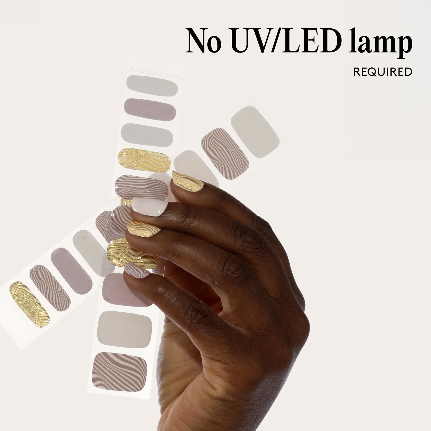 Mylee Silver Safari Gel Nail Wraps