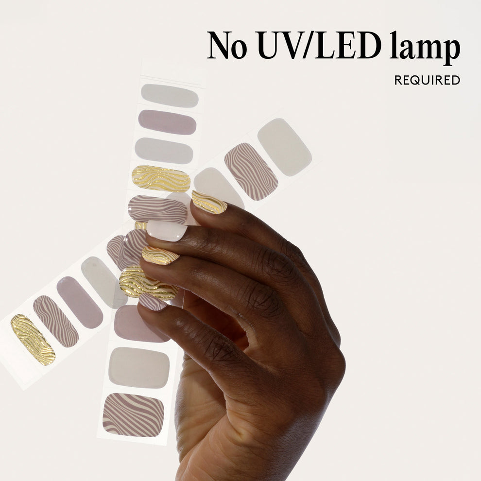 Mylee Silver Safari Gel Nail Wraps