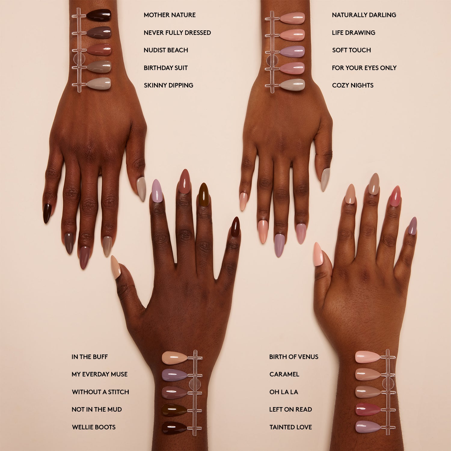 Nail polish that suits shop dark skin