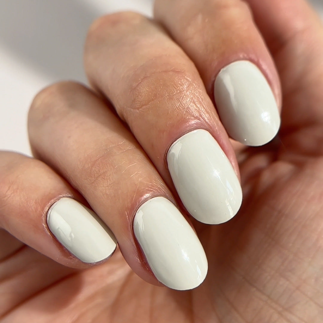完成品 1点もの white natural stone nail Mylee Gel Nail Wraps - Stone Cold