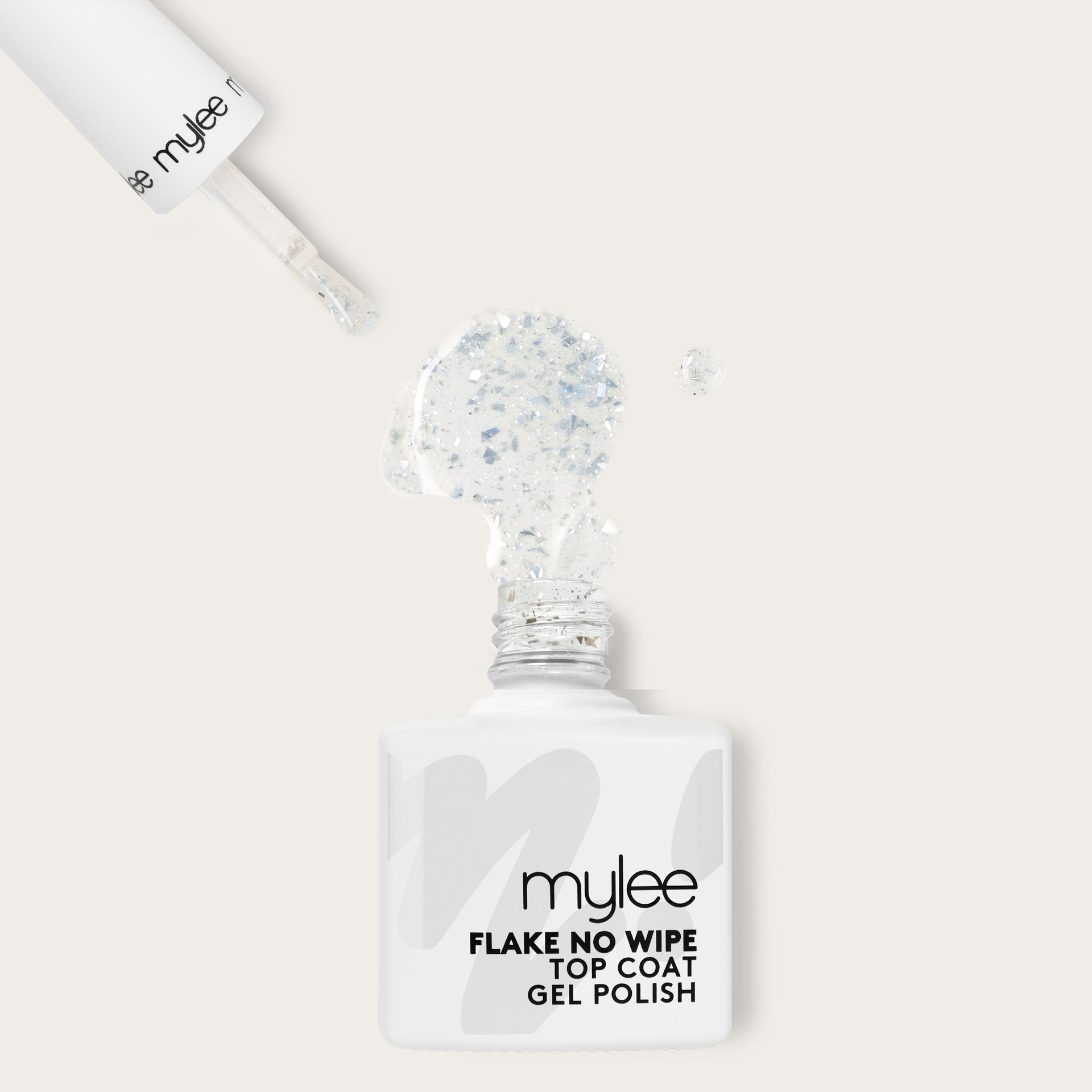 No Wipe Top Coat Gel Polish Flake