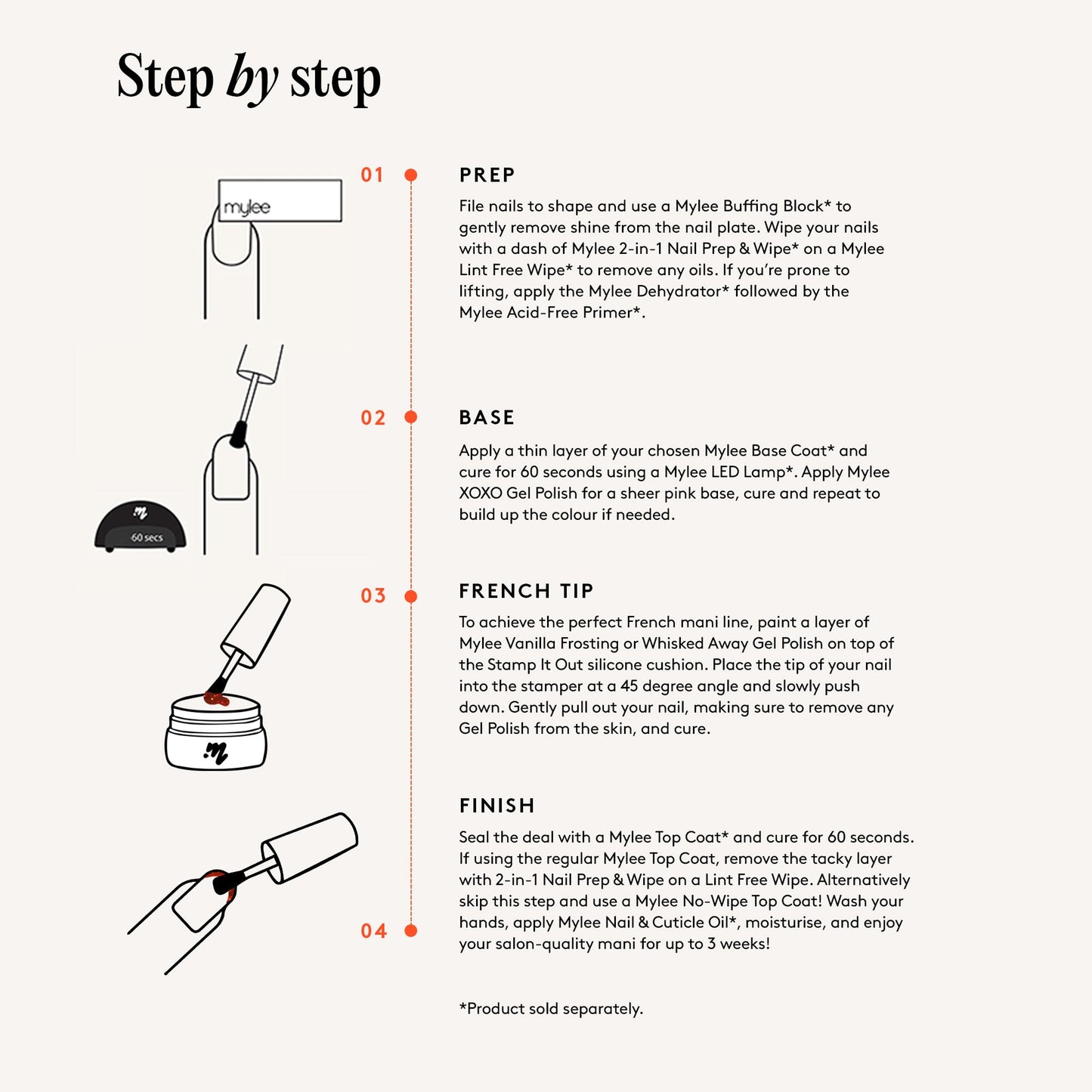 Mylee The Merry Mess Pearl French Trio - 3x8ml with stamper