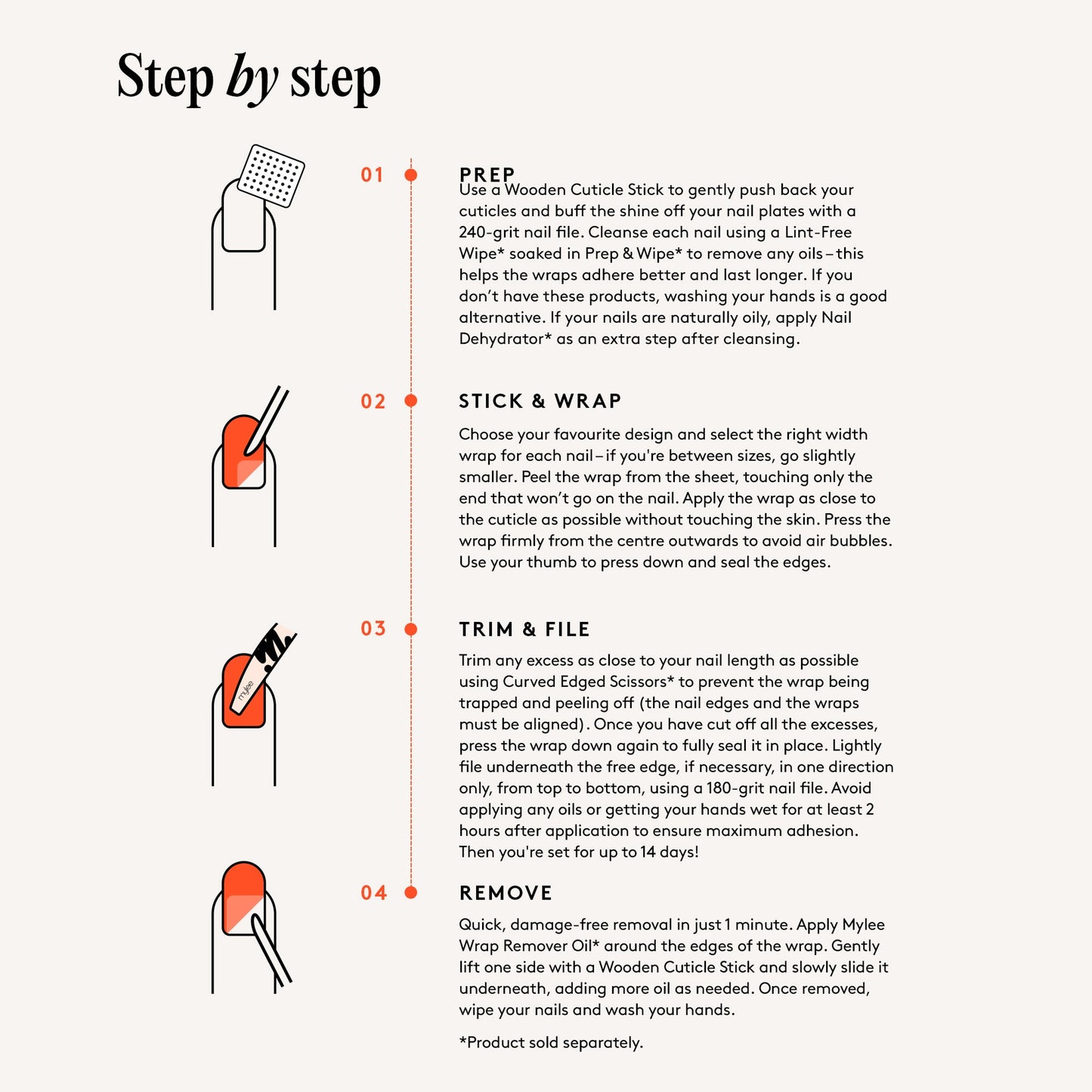 Mylee Gel Wraps Tree-Top Tips